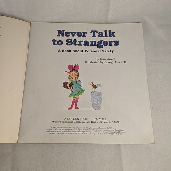 Golden Look-Look Bks.: Never Talk to Strangers by Irma Joyce and Golden Books - Picture 3 of 8